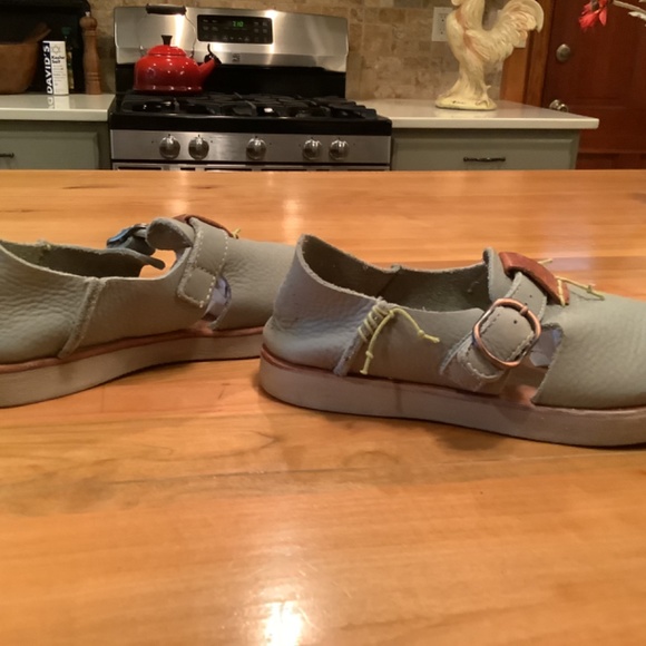 Sundance Catalog Satorisan Marnie Leather Comfort Slip-On Sneaker Aqua  EU 3 - Picture 5 of 7